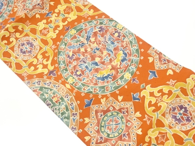 JAPANESE NAGOYA OBI / FLOWER CREST